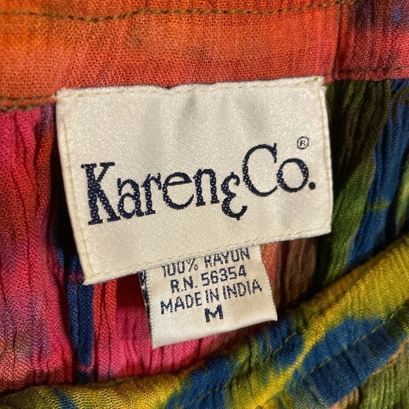 Karen & Co Tie Dye Skirt Size Medium - Picture 3 of 3